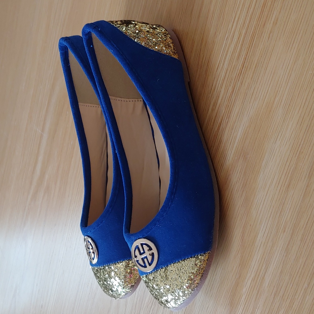 New Girls  Toddler Slip On Blue Shoes